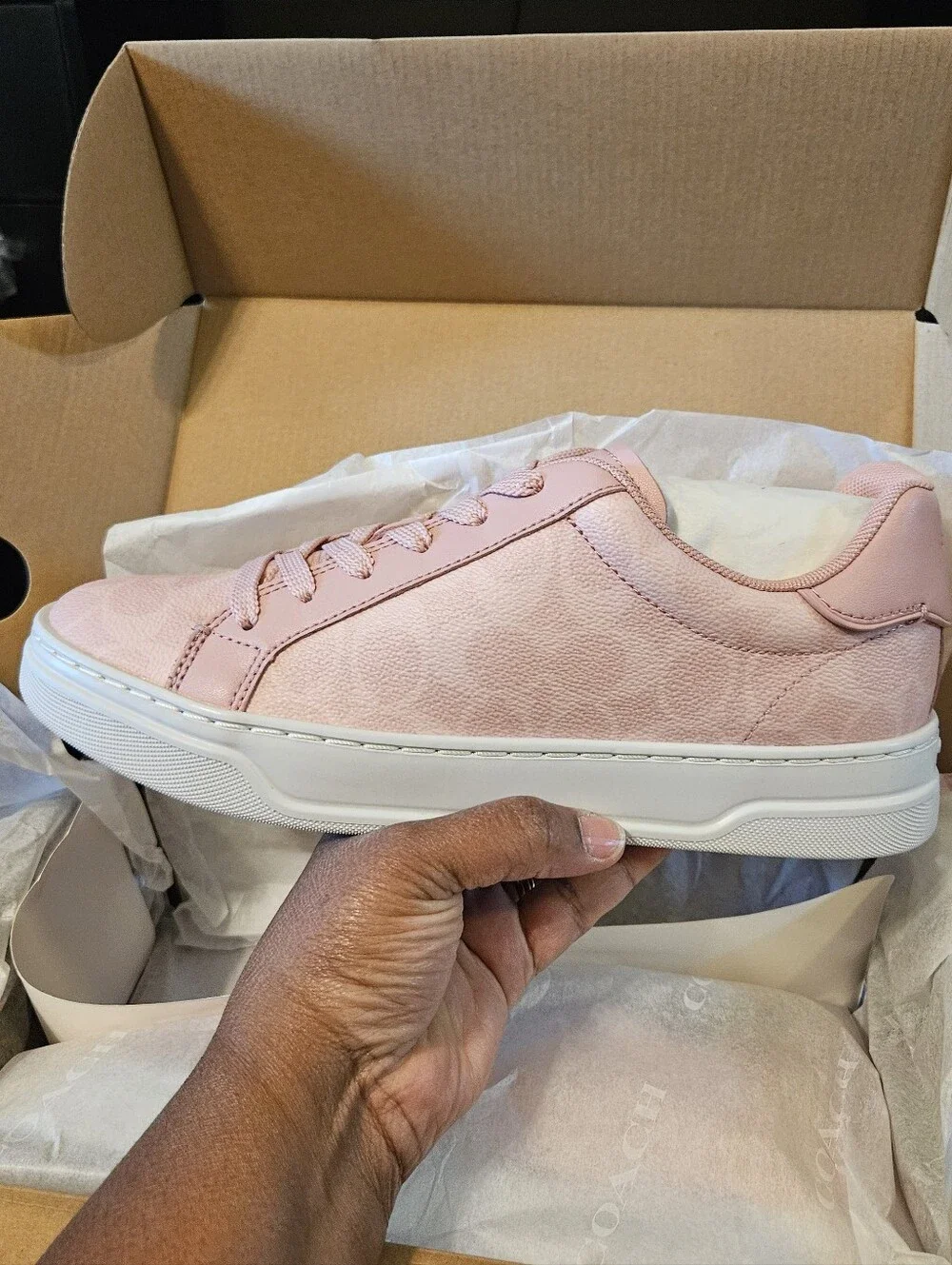 Coach High Line Sneaker In Signature Canvas